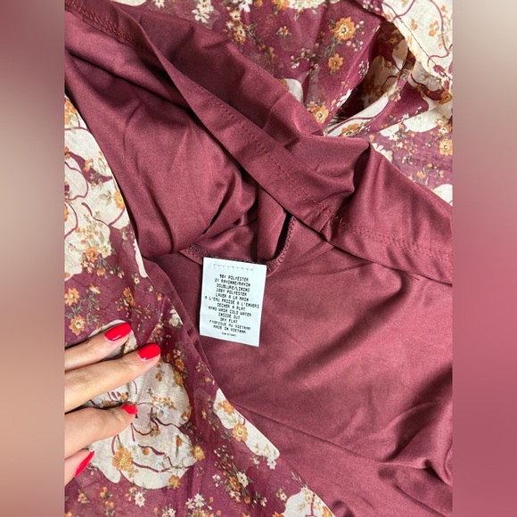 Simons BluPepper Ancient Floral Sweetheart Neckline Maxi Dress Size U.S. Large - Picture 15 of 16